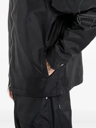 Pleasures Helmets Nylon Work Jacket In Black