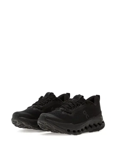 On Cloudsurfer Trail 2 Lace-up Sneakers In Black