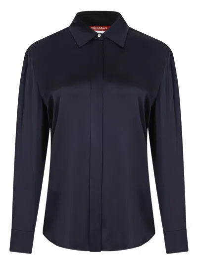 Max Mara Buttoned Shirt In Blue