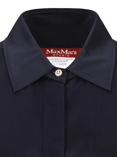 Max Mara Buttoned Shirt In Blue