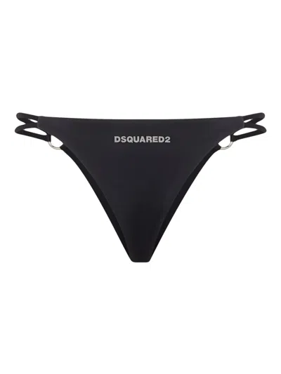 Dsquared2 Logo-print Bikini Brief In Black