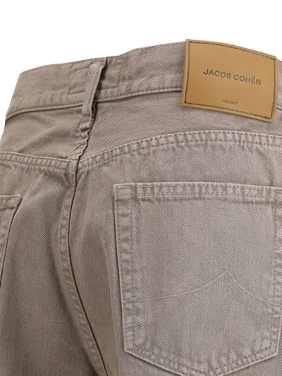 Jacob Cohen Grace Wide 5 Pocket Jeans In Gray
