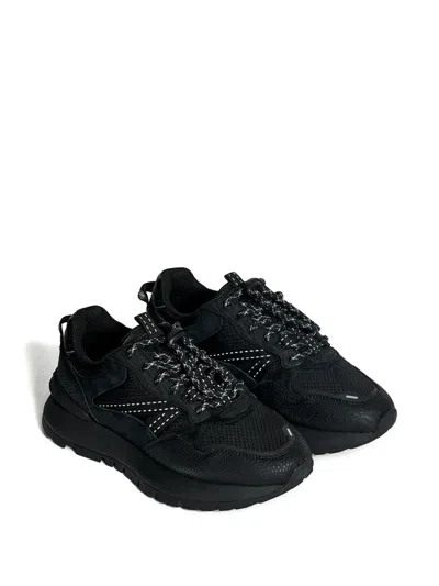 Hoff City Off Road Textured Panelled Sneakers In Black