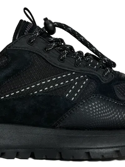 Hoff City Off Road Textured Panelled Sneakers In Black