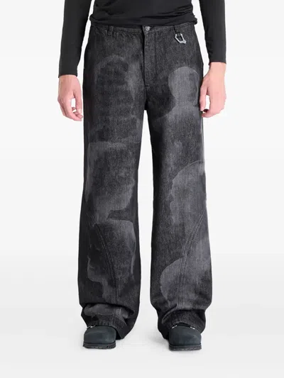 Heliot Emil Basalt Belt Loop Jeans In Gray