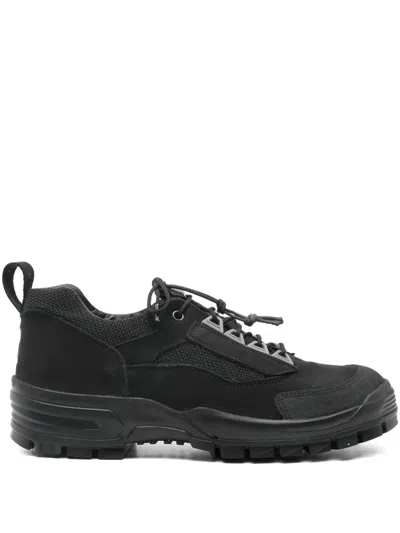 Gr10k Leather Panelled Sneakers In Animal Print