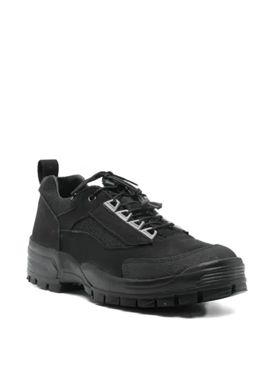 Gr10k Leather Panelled Sneakers In Animal Print