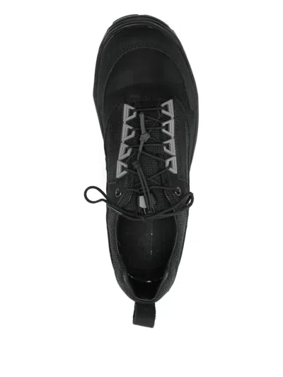 Gr10k Leather Panelled Sneakers In Animal Print