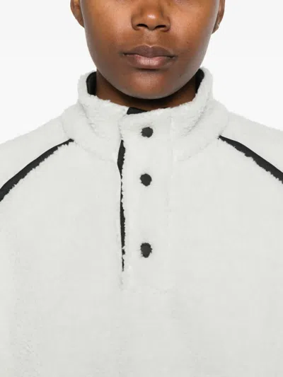 Colmar Tibet Fleece-texture Performance Sweatshirt In White