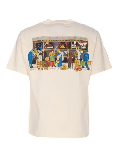 Edmmond Studios Orient Express Crew-neck T-shirt In Neutral