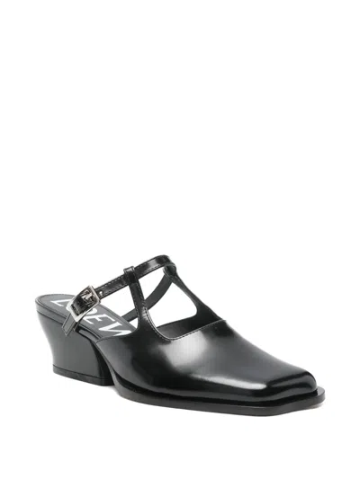 Loewe Modern Leather Onda Mules With Block Heel In Multi