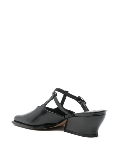 Loewe Modern Leather Onda Mules With Block Heel In Multi