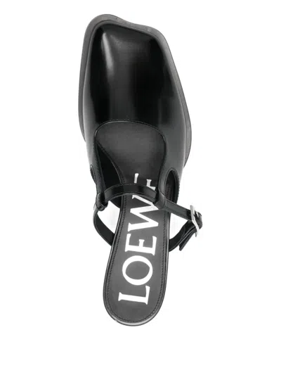 Loewe Modern Leather Onda Mules With Block Heel In Multi