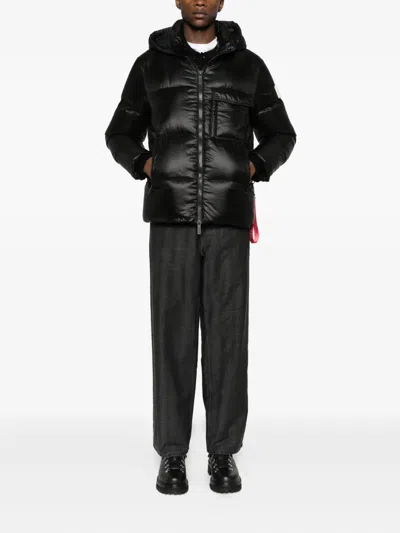 After Label Katalla Hooded Padded Coat In Black