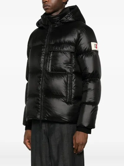 After Label Katalla Hooded Padded Coat In Black