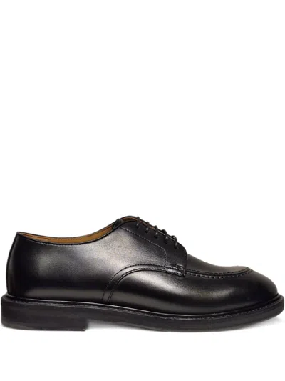 Henderson Baracco Panelled Derby Shoes In Black
