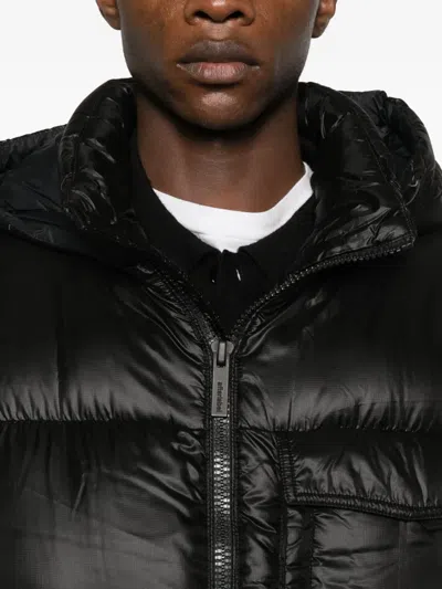 After Label Katalla Hooded Padded Coat In Black