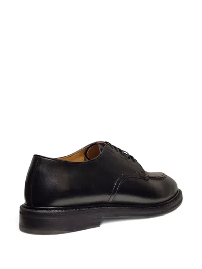 Henderson Baracco Panelled Derby Shoes In Black