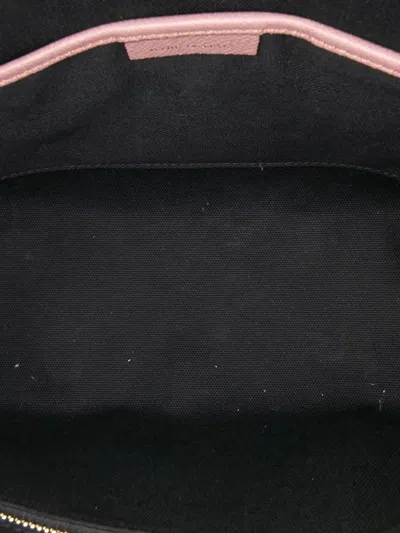 Pre-owned Burberry 2000-2017 Small Grained Calfskin House Check Helmsley Crossbody Bag In Pink