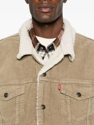 Levi's Relaxed Fit Sherpa Trkr Timber Wolf Clothing In Brown