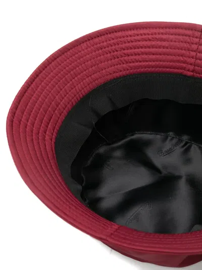 Borsalino Morgan Rain Bucket Hat In Red
