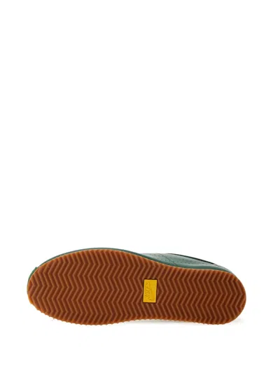 Nike Cortez Perforated-detail Leather Sneakers In Green