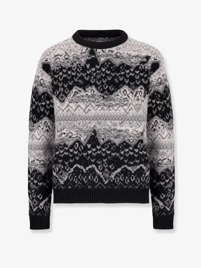 Laneus Wool And Cashmere Blend Sweater In Multi