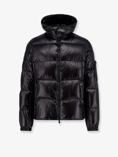 Tatras Belbo Black Down Jacket With Hood And Logo Patch On The Side In Tech Fabric Man In Black