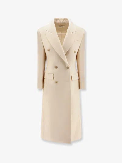 Rohe Hourglass Wool Double-breasted Coat In Neutral