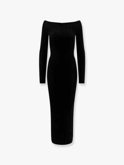 Max Mara Arnes 1234 Sheath Dress In Wool And Cachemire In Black
