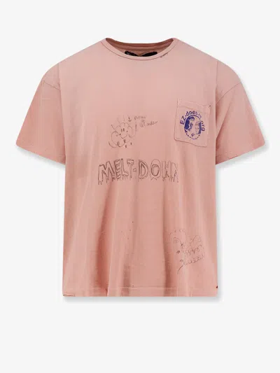 Paly Logo-printed Crewneck T-shirt In Pink