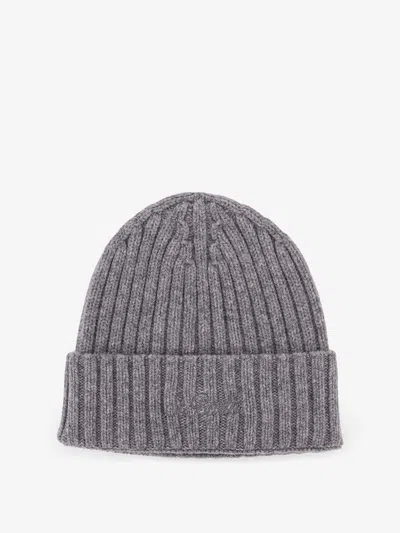 Mc2 Saint Barth Wengen Wool Beanie Wool Hat In Gray