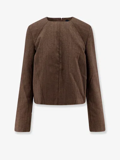 Soeur Giovana Virgin Wool Sweater In Brown