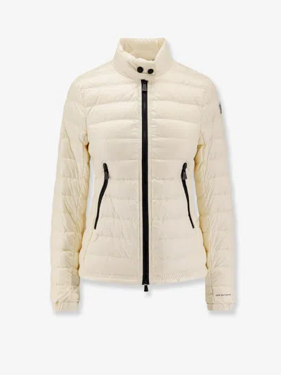 Moncler Grenoble Ivory Nylon Walibi Down Jacket In Neutral