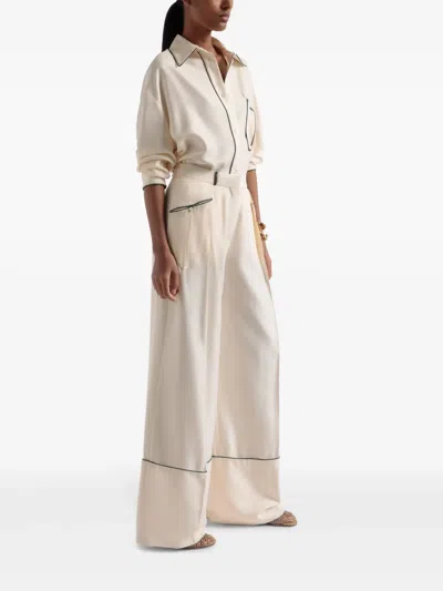 Bally Silk Shirt In Neutral