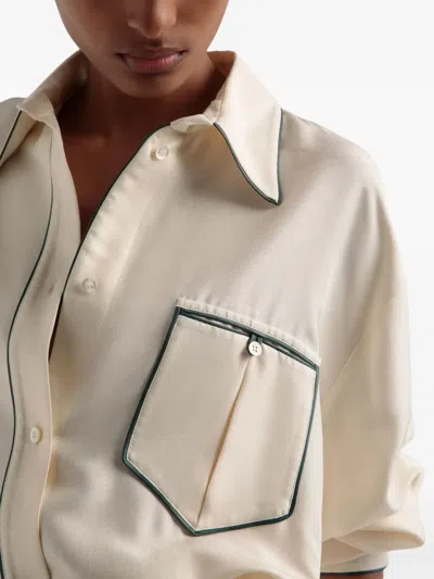 Bally Silk Shirt In Neutral