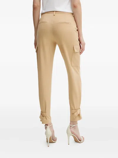 Guess Usa Buckle Trousers In Neutral