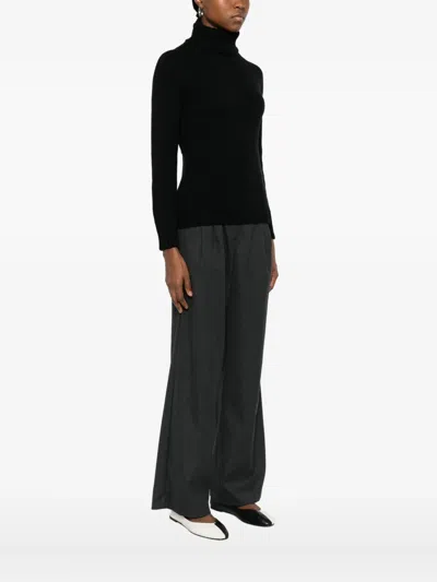 Base Roll-neck Sweater In Black