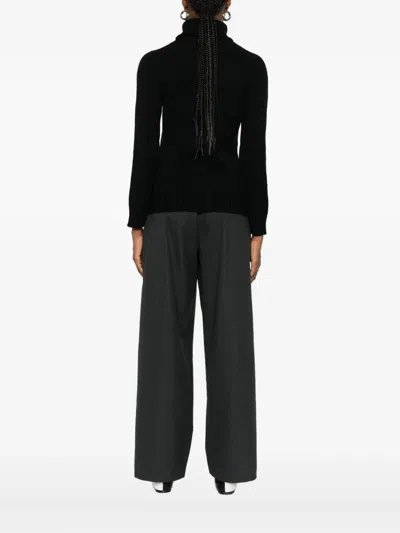 Base Roll-neck Sweater In Black