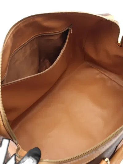 Pre-owned Celine 2000s Macadam Boston Bag In Brown