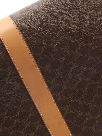 Pre-owned Celine 2000s Macadam Boston Bag In Brown