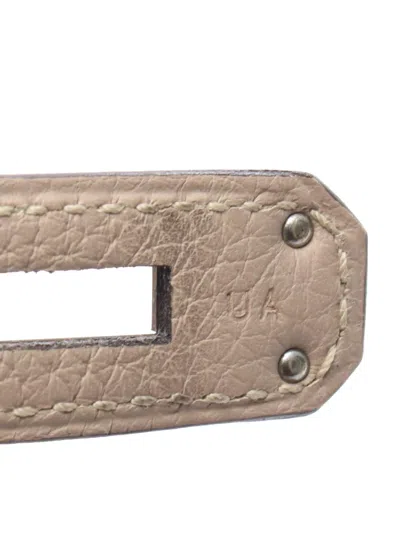 Pre-owned Hermes 2015 Togo Birkin Retourne 30 Handbag In Brown