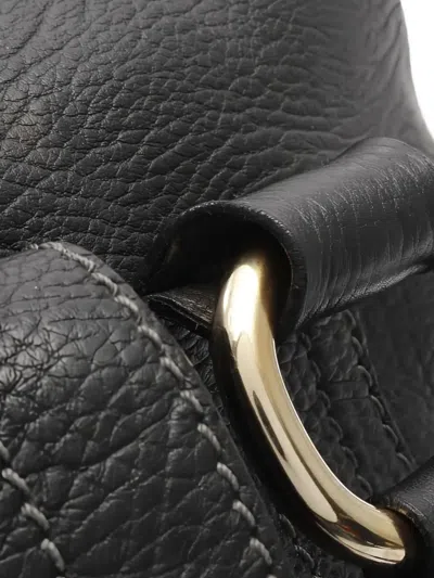 Pre-owned Celine 2000s Leather Braided Tote Bag In Black