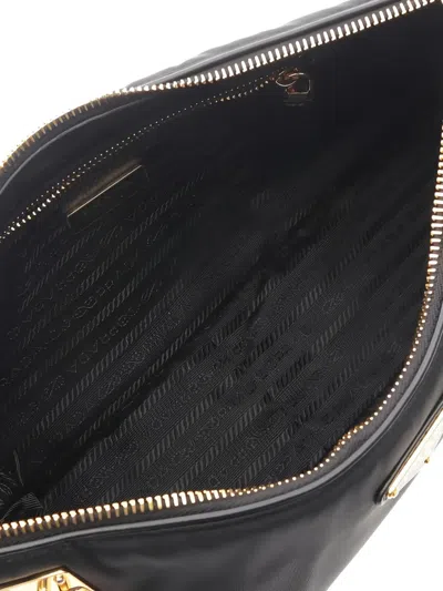 Pre-owned Prada 2020s Traingle-logo Shoulder Bag In Black