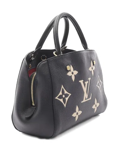 Pre-owned Louis Vuitton 2021 Montaigne Bb Handbag In Black