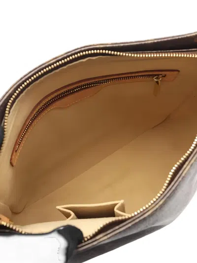 Pre-owned Louis Vuitton 2002 Monogram Looping Shoulder Bag In Brown