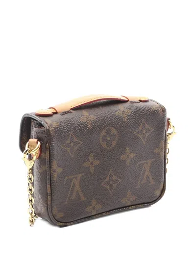 Pre-owned Louis Vuitton 2021 Micro Metis Monogram Handbag In Brown
