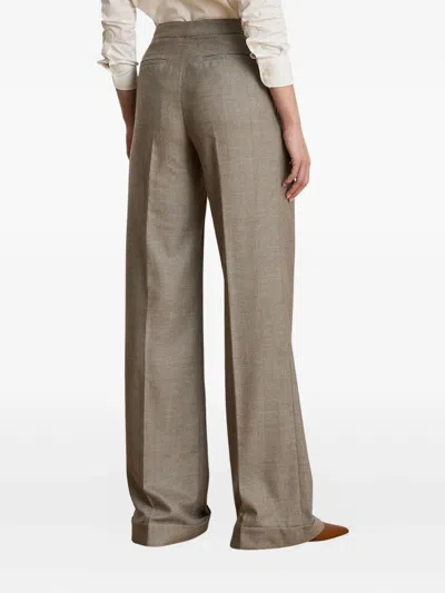 Ralph Lauren Wilva Full Length Pleated In Neutral