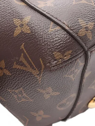 Pre-owned Louis Vuitton 2016 Montaigne Mm Monogram Handbag In Brown