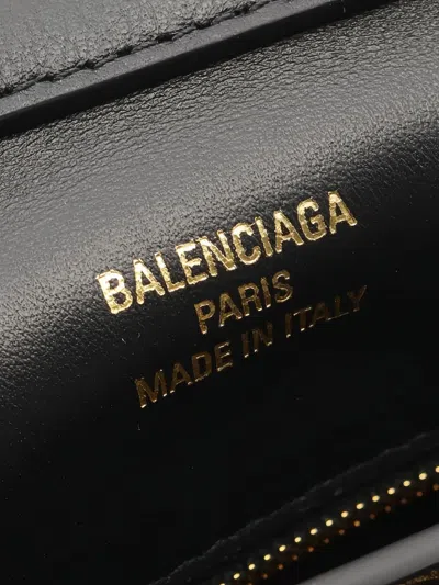 Pre-owned Balenciaga 2020s Small Rodeo Leather Handbag In Black
